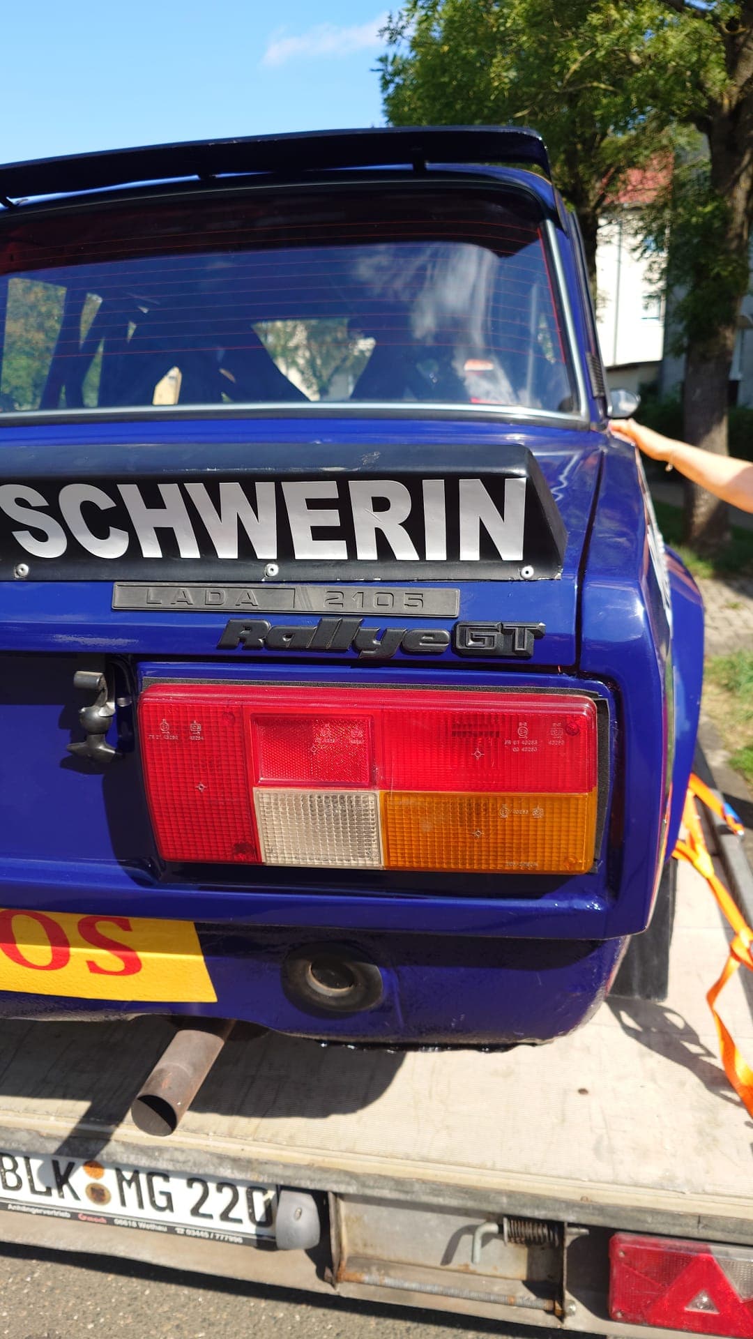 Detailaufnahme des Heckbereichs vom Lada 2105 VFTS